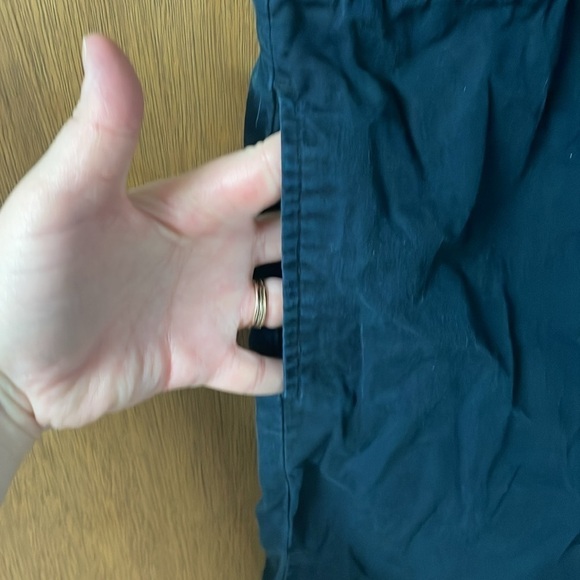 Banana Republic size 14 black button down with waist tie dress - Picture 8 of 9